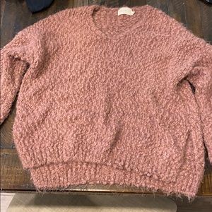 Dreamers blush cropped sweater